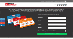 Desktop Screenshot of marketing-samurai.com